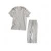 KUMUROETA Rehab Clothes,Post-Operative Bedridden Patient Clothing,Full Tearaway Clothing,Unisex,Tear-off Pants,Suitable for Postoperative Care of Bedridden Patients with Limited Mobility,Grey view 1