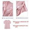 KUMUROETA Rehab Clothes,Post-Operative Bedridden Patient Clothing,Full Tearaway Clothing,Unisex,Tear-off Pants,Suitable for Postoperative Care of Bedridden Patients with Limited Mobility,Grey view 2