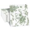 200Pack Sage Green Floral Cocktail Napkins Disposable Wedding Paper Napkin Decorative Green & White Hydrangea Flower Guest Hand Towel Fancy Dinner Napkin for Bridal Baby Shower Birthday Party Supplies view 1
