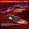 240+Ibs Plantar Fasciitis Insoles,High Arch Support Inserts for Men Women,Heavy Duty Support for Orthotics Inserts,Flat Feet Insoles (M(Men 9-10.5/Wmoen 10-11.5)) view 2