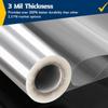 Vanhench Clear Cellophane Wrap, 16" x 200' 3Mil Thick Cellophane Wrap Roll for Gift Basket Treats Goodie Bouquet Flower Wrapping, Clear Plastic Wrap for Gifts Table Covering Packing Supplies view 2