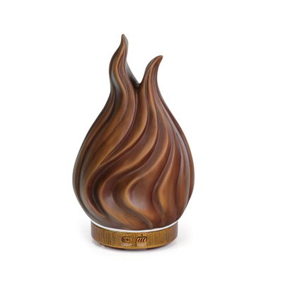 200ml Essential Oil Diffuser for Home, Wood Grain Cover Aromatherapy Diffuser, Cool Mist Humidifier with Safe Auto Shut-Off and 2 Mist Modes & 7 Color LED Night Lights for Office Room (VASE02)