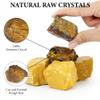 QINJIEJIE 2PCS Tiger Eye Natural Rough Healing Crystal 1.8-2.2'' Rocks Bulk Large Crystal Rocks Stones for Tumbling Cabbing Polishing Fountain Rocks DIY Decoration Handmade Gifts view 4