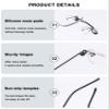 ABETOS Slim Rimless Reading Glasses Blue Light Blocking Ultra Lightweight Readers in Aluminum Case for Men Women, Gold+2.0 view 4