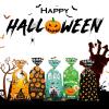 Artby7 50 Pack Halloween Cellophane Treat Bags, Cello Candy Bags with Twsit for Halloween Trick or Treat Party Supply view 4