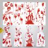 Artby7 Halloween Cellophane Treat Candy Bags - 50 Piece Goodie Snack Sweet Bags with Twist Ties for Trick or Treat Party Supply view 1