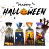 Artby7 Halloween Treat Bags | 50 pcs Cellophane Bags with Fun Scary Designs | Pumpkins, Witches Cello Bags | Halloween Party Decorations, Spooky Trick or Treat Bags view 4