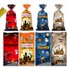 50 PCS Halloween Cellophane Treat Bags - Cookies Goodie Gift Snacks Bags with Twist Ties for Trick or Treat Party Favors view 1