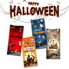 50 PCS Halloween Cellophane Treat Bags - Cookies Goodie Gift Snacks Bags with Twist Ties for Trick or Treat Party Favors view 3