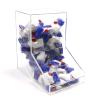 Shonmogar Acrylic Dishwasher Pods Container with 2 Lids,Wall Acrylic Container for Dishwasher Pods Candy Laundry Pods Storage,Clear Dishwasher Pod Holder Under Sink Kitchen view 1
