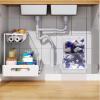 Shonmogar Acrylic Dishwasher Pods Container with 2 Lids,Wall Acrylic Container for Dishwasher Pods Candy Laundry Pods Storage,Clear Dishwasher Pod Holder Under Sink Kitchen view 3