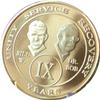 27 Year AA Founders Medallion Gold Plated Sobriety Chip view 3