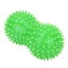 Akozon PVC Peanut Shaped Spiky for Back, Feet & Relief Deep Tissue Fitness Roller, Ergonomic Design, Green view 3
