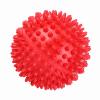 Akozon Red Spiky Fitness Massage Roller Ball - 7.5cm - Plastic Body Massage Ball for Finger Relaxation & Muscle Recovery (Small Size 7.5cm) view 4