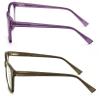 V.W.E. 2 Pairs Women Large Translucent Optical Frame Reading Glasses - Clear Lens Fashion Reader ZT104 (Purple Grey, 1.50, x) view 3