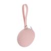 BCOATH Reusable Silicone Pacifier Holder Case Portable Pacifier Storage Bag for Stroller Diaper Bag and Travel Easy Access Fits and Accessories Soft and Washable Light Pink view 1