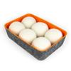 Three by Three Seattle FeltLikeit! Wool Dryer Balls + Storage Bin: Reduce Drying Time, Static Cling, and Energy Use | Natural Alternative to Fabric Softeners (Pack of 6) view 1