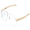 Calabria Twist Flat Folding Reading Glasses +1.00 Sand Brown Rimless Ultra Thin Foldable Compact Reader Travel Portable Slim view 1