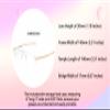 Calabria Twist Flat Folding Reading Glasses +1.00 Sand Brown Rimless Ultra Thin Foldable Compact Reader Travel Portable Slim view 3