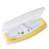 Calabria Twist Flat Folding Reading Glasses 1.00 Yellow Rimless Ultra Thin Foldable Compact Reader Travel Portable Slim Case view 2