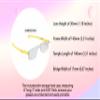 Calabria Twist Flat Folding Reading Glasses 1.00 Yellow Rimless Ultra Thin Foldable Compact Reader Travel Portable Slim Case view 3