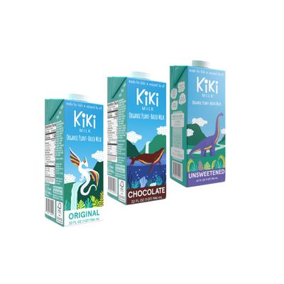 Kiki Milk Plant Based Milk - The Sample Kit (32 Fl Oz of Each) - Chocolate Milk + Unsweetened + Organic Original - Calcium & Magnesium Source - Gluten, Gum, GMO, Dairy, Soy & Glyphosate Free - Shelf Stable