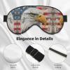 SSIMOO Patriotic Eagle Soft Sleep Eye Mask,Female Breathable Eye Patch,Perfect For Travel And Relaxation view 4
