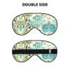 SSIMOO Green Flower Soft Sleep Eye Mask,Female Breathable Eye Patch,Perfect For Travel And Relaxation view 2