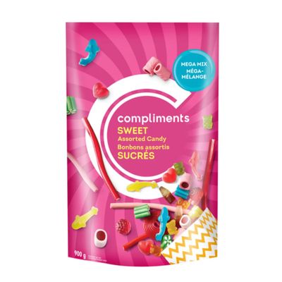 Sobeys Compliments Mega Mix Sweet Assorted Candy, 800g/1.75 lbs. Bag