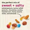 Snak Club Sweet and Salty Trail Mix with Peanuts, Butter Toffee Peanuts, Chocolatey Candies, Toasted Corn, Honey Sesame Sticks, and Almonds, Kosher Snack, 14 oz Resealable Bag view 4