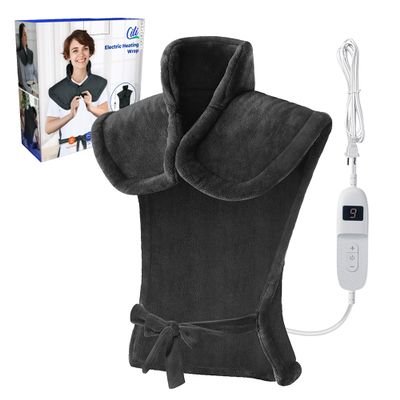 CILI Heating Pad for Back Pain Relief, 24"x36" Large Heating Pad for Neck and Shoulders Back, Electric Heat Pad with 10 Heat Settings, Back Heated Wrap, ETL Certified, Christmas Gifts for Women Men