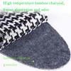 10 Pair Pack Anti Odour Shoe Insoles Set with Odor Eating Charcoal Carbon Fiber Insole for Men & Women Carbon Fiber Foot Plate, (Brown, Woman(US7)) view 4