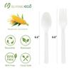 [1000 Count] Compostable Forks Disposable Forks Bulk Biodegradable Silverware Bulk Compostable No Plastic Utensils Heavy Duty Disposable Silverware Heat Resistant Cutlery for Party Daily Serving view 4