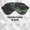 SSIMOO Frog And Rain Soft Sleep Eye Mask,Female Breathable Eye Patch,Perfect For Travel And Relaxation view 3