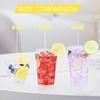 BYSNOW 300 Pack 9 oz Clear Disposable Plastic Cups, Clear Plastic Cups Tumblers Cocktail Glasses, Disposable For Holiday, Wedding, Party view 2