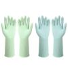 ZUIMER Dishwashing Rubber Gloves Reusable Kitchen Gloves 2Pairs Cleaning Gloves for Washing Dishes Long-lasting&Non-Slip (Light Blue&Light Green, M) view 1
