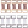10Pcs Coffee and White Bandage Clips Replacement Elastic Bandage Wrap Stretch Metal Clips Fixation Clamps Kit Hooks Bandage Wrap Clips Bandages and Bandaging Supplies view 1