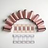 10Pcs Coffee and White Bandage Clips Replacement Elastic Bandage Wrap Stretch Metal Clips Fixation Clamps Kit Hooks Bandage Wrap Clips Bandages and Bandaging Supplies view 3