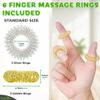 EcoEarth Finger & Hand Massager Set - 1 Dual-Sided Massage Roller, 6 Finger Massage Rings - Deep Tissue Comfort & Acupressure Therapy Tools for Arthritis, Carpal Tunnel, Stress & Pain Relief view 4