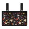 Rnyleeg Floral Chicken Rooster Wheelchair Side Hanging Bag,Armrest Storage Pouch Organizer to Hang on Side,for Walkers,Rollators,Scooters,Men and Women view 1