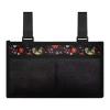 Rnyleeg Floral Chicken Rooster Wheelchair Side Hanging Bag,Armrest Storage Pouch Organizer to Hang on Side,for Walkers,Rollators,Scooters,Men and Women view 3