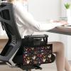 Rnyleeg Floral Chicken Rooster Wheelchair Side Hanging Bag,Armrest Storage Pouch Organizer to Hang on Side,for Walkers,Rollators,Scooters,Men and Women view 4