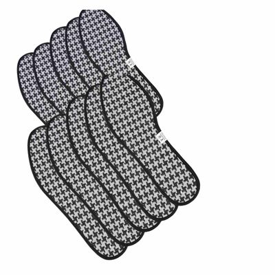 10 Pair Pack Anti Odour Shoe Insoles Set with Odor Eating Charcoal Carbon Fiber Insole for Men & Women Carbon Fiber Foot Plate, (Black, Man(US6))