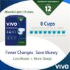 VIVO Organic Cotton Overnight Sensitive Skin Adult Incontinence Diaper Briefs with Tabs, Large 22 Count view 3