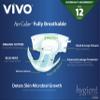 VIVO Organic Cotton Overnight Sensitive Skin Adult Incontinence Diaper Briefs with Tabs, Large 22 Count view 4