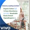 VIVO Organic Cotton Overnight Sensitive Skin Adult Incontinence Diaper Briefs with Tabs, X-Large 44 Count view 2