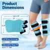 Comfytemp Extra Large Calf Shin Splint Ice Packs for Injury Reusable Gel, FSA Eligible HSA, Knee Cold Pack, Hot Cold Compress Sleeve for Swelling, Tendonitis, Elbow, Leg, After Surgery Gift, 2 Pcs view 4