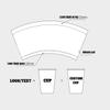 illuzoon 100-1000PCS Personalized Coffee Cups with Logo, Custom Disposable Cups for Hot and Cold Drinks, Paper Cups for Party, Picnic, Travel and Events (9oz) view 3