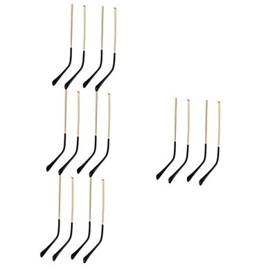 FOMIYES 8pairs Metal Eyeglass Replacement Arms of Gold Replacement Temples for Sunglasses Frames Easy to Install Repair Accessories