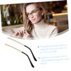 FOMIYES 8pairs Metal Eyeglass Replacement Arms of Gold Replacement Temples for Sunglasses Frames Easy to Install Repair Accessories view 2